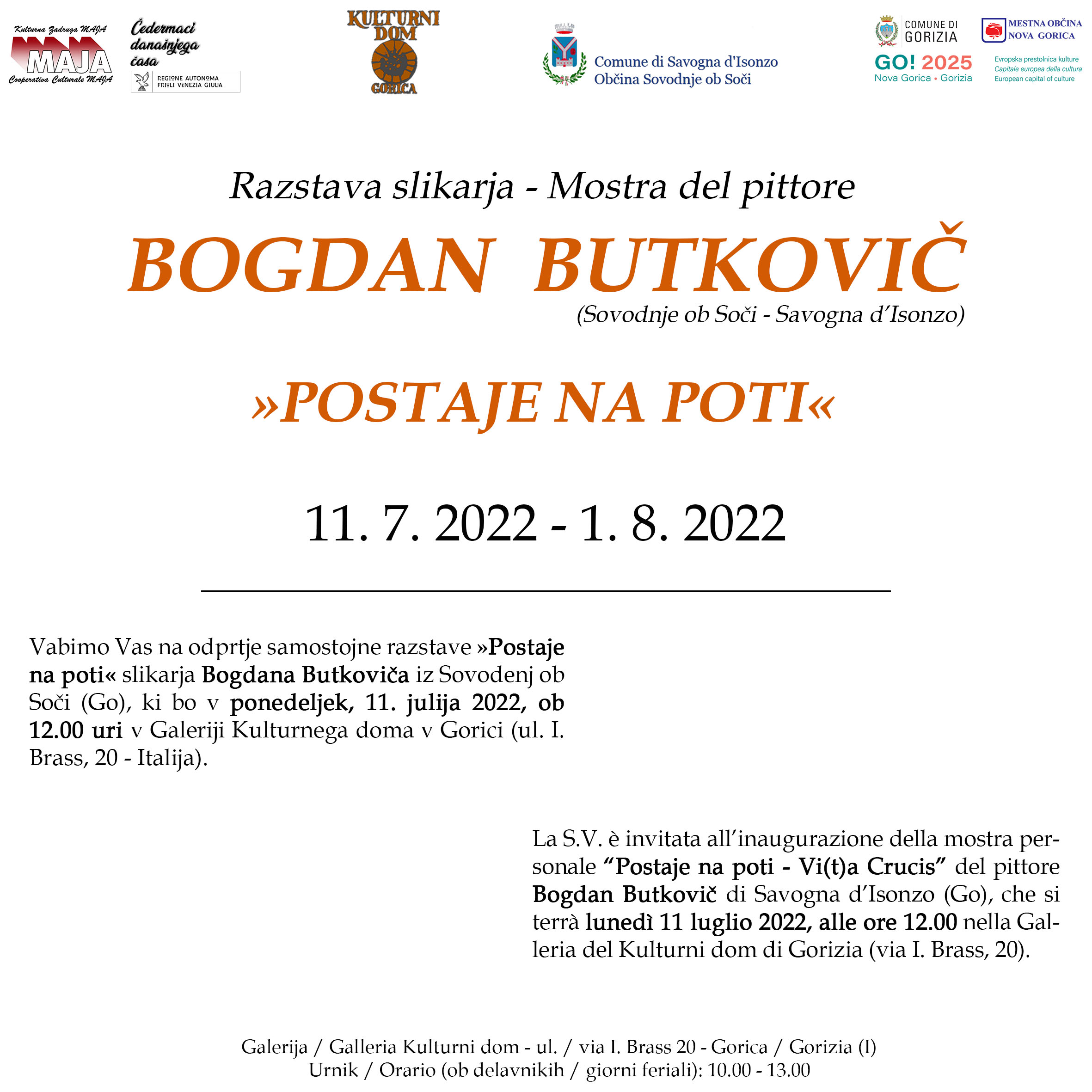 Bogdan Butkovič - “Postaje na poti – Vi(t)a Crucis”